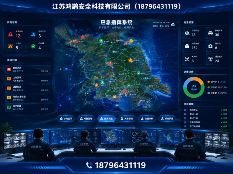 贺州应急指挥系统展示图
